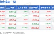 股票行情快报：康强电子（002119）7月29日主力资金净卖出304.54万元