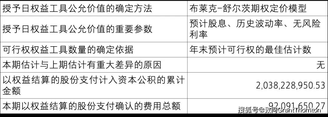 【致同研究之年报分析】股份支付准则应用披露示例（2）：以权益结算的股份支付披露示例——股票期权